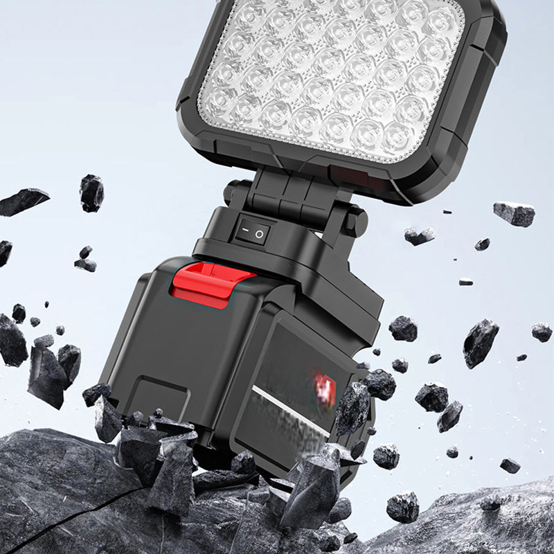 LED-arbetslampa med 180° Rotering och USB-powerbank