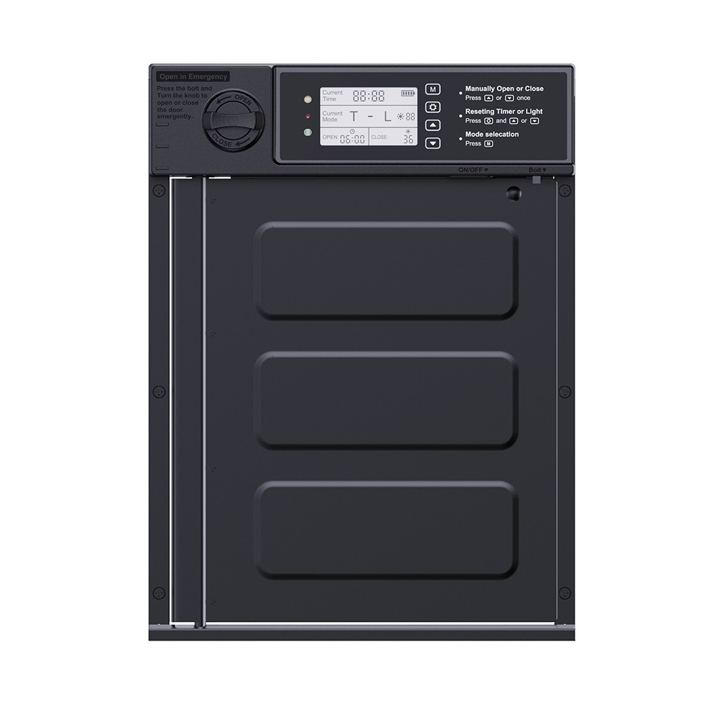 HönsPort Expert | Automatisk hönslucka med timer, solpanel och fjärrkontroll