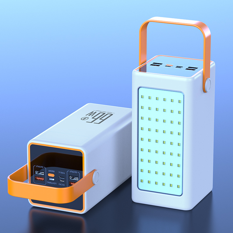 Powerbank med LED-Campinglampa – 100W Snabbladdning