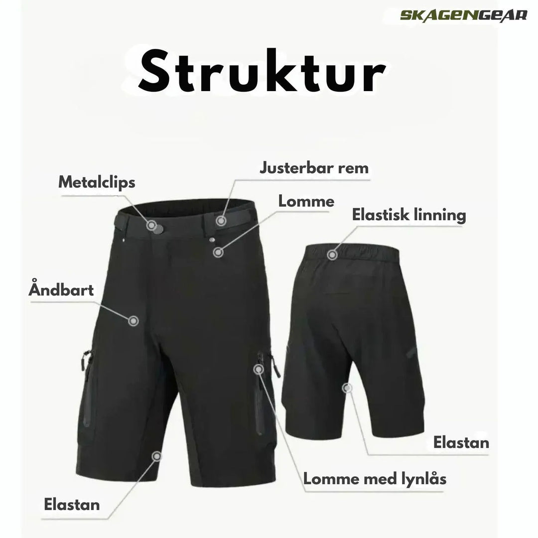 VeloTrek shorts | Outdoor MTB-shorts för aktiva resenärer