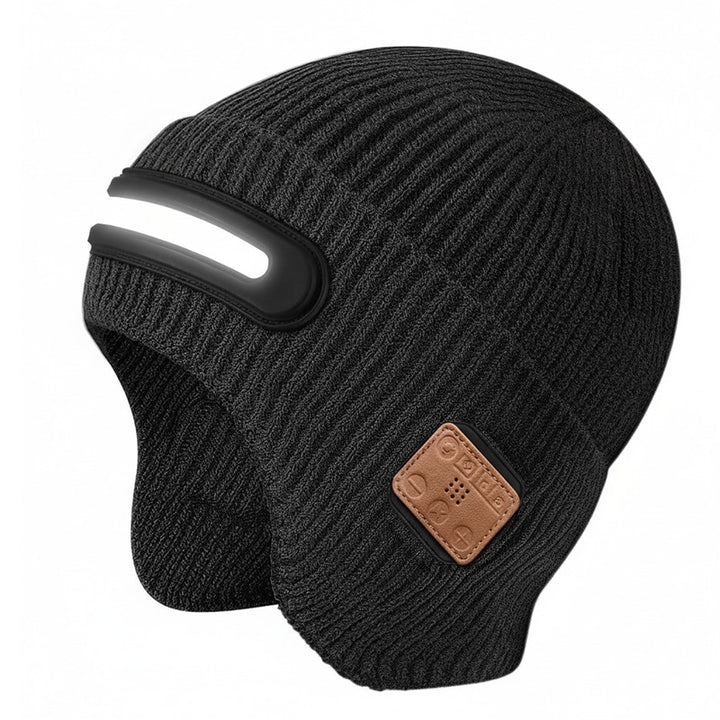 Uppladdningsbar Mössa med LED-Ljus och Bluetooth