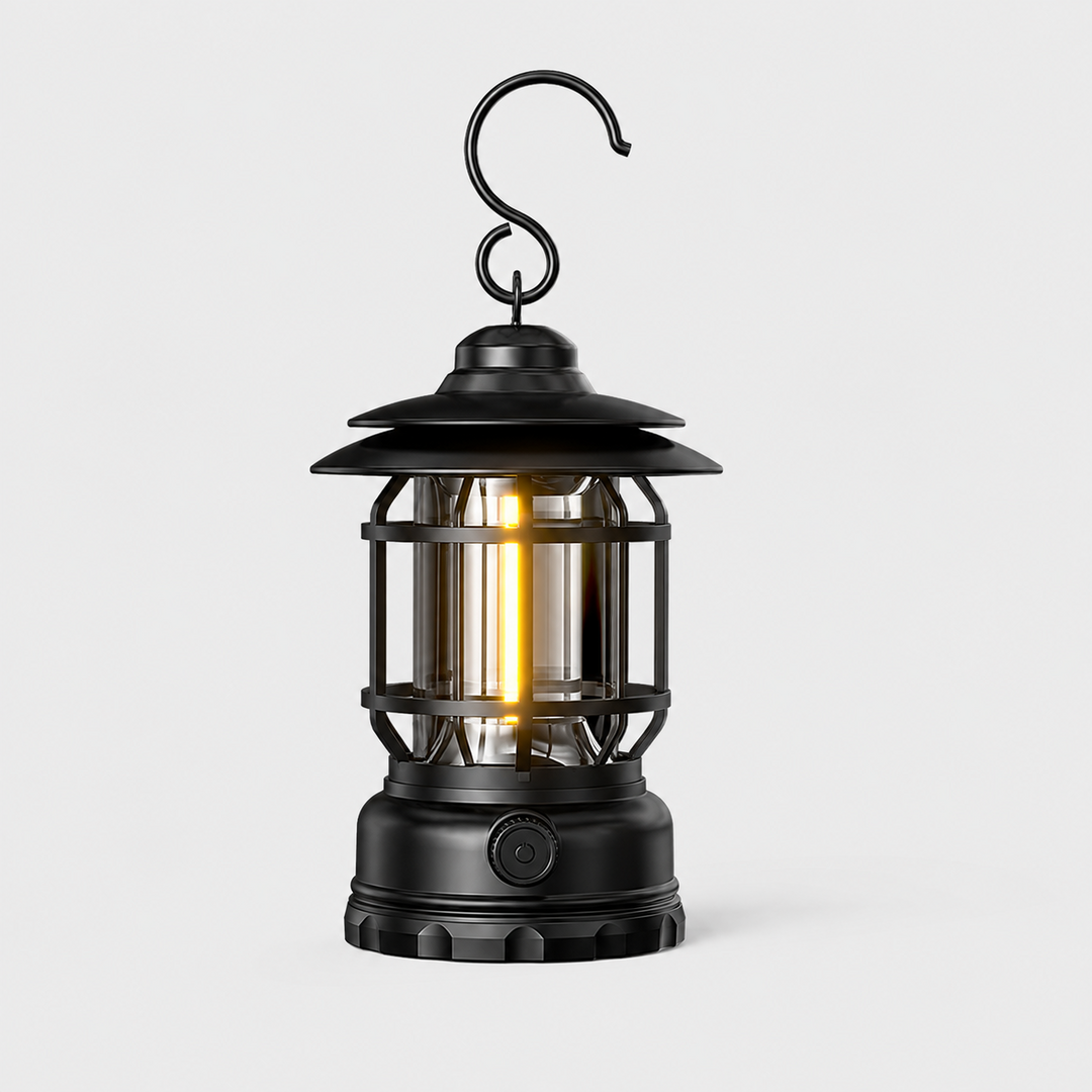 Bärbar Retro LED-Lykta med Krok