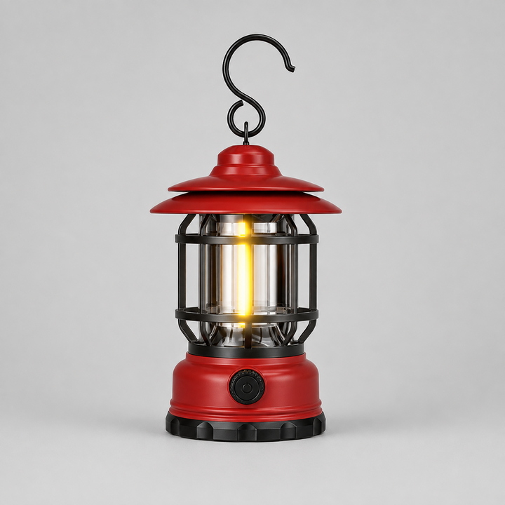 Bärbar Retro LED-Lykta med Krok