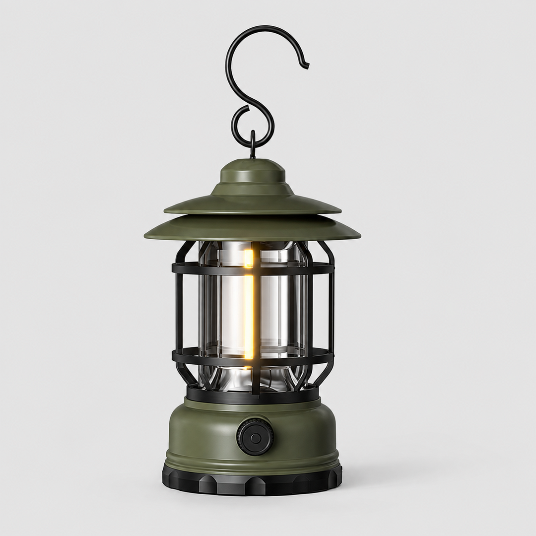 Bärbar Retro LED-Lykta med Krok