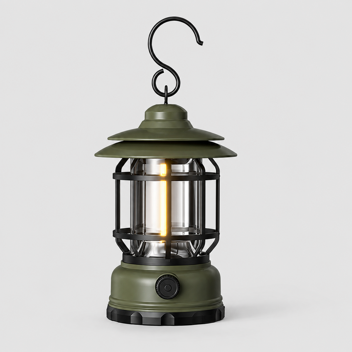 Bärbar Retro LED-Lykta med Krok